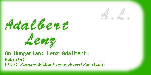 adalbert lenz business card